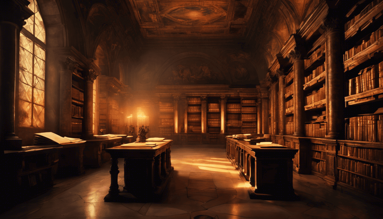 renaissance-style-ancient-library-with-scrolls-and-glowing-tome-symbolizing-alorica-hiring-process