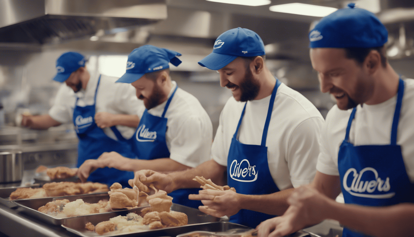 Culver's employees in a busy kitchen highlighting teamwork and community involvement
