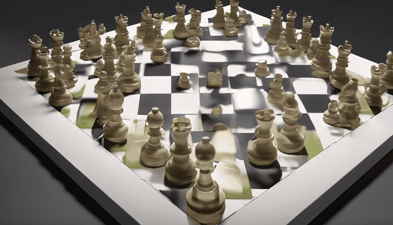 3D model of a corporate chessboard representing Deloitte's hiring practices