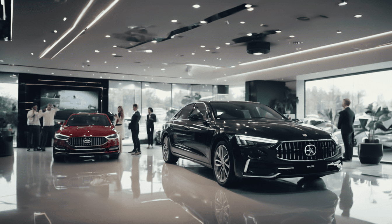High-pressure interview at luxury car dealership with candidate and executives