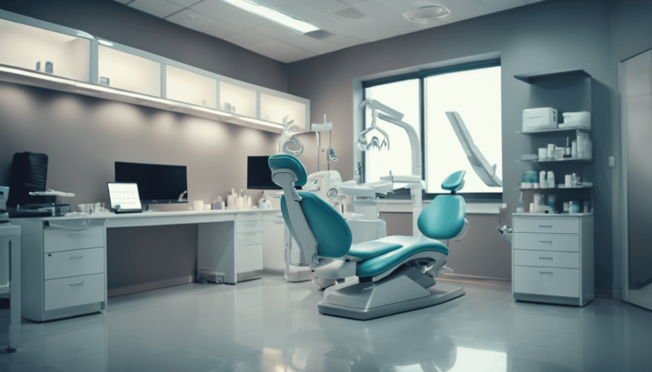 Dental office manager in a professional, well-lit clinic environment