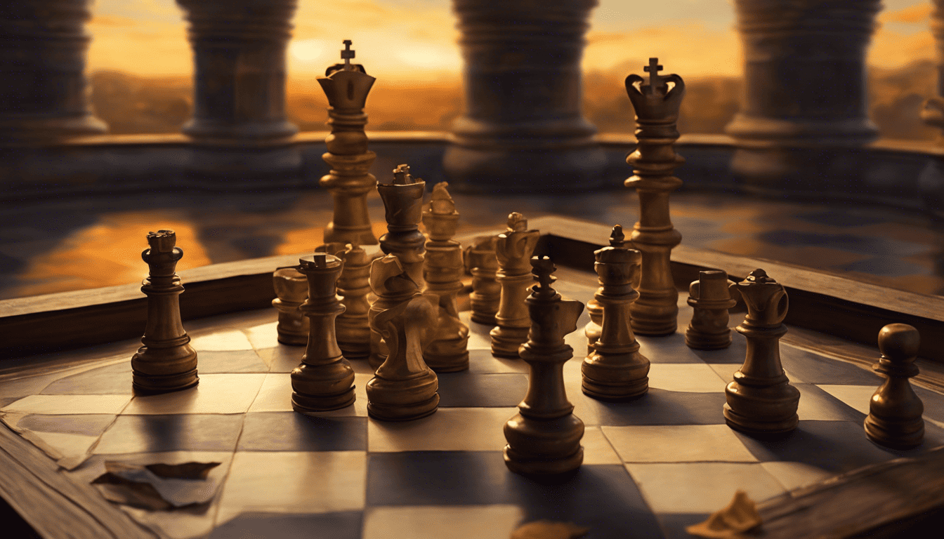chessboard-endgame-ancient-tomes-dusk-light-renaissance-style